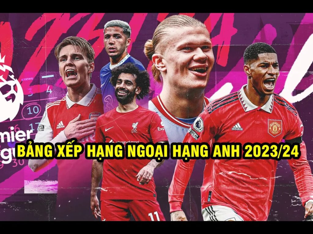 BXH Anh - Bảng xếp hạng Ngoại Hạng Anh mới nhất 2023/ 2024!